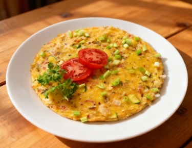 Фриттата с картофелем и цукини