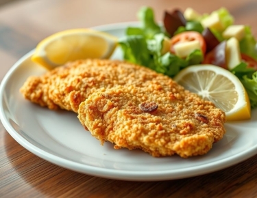Куриный шницель в духовке